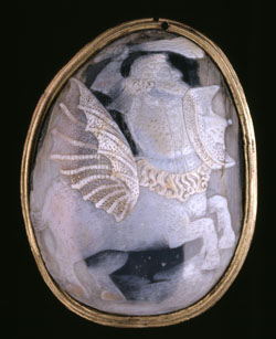 Figure 10. Henry IV of France as winged centaur. 16th century. Material - shell. British Museum.