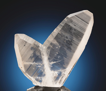 Japan Law twinned crystals of quartz from Minas Gerais, Brazil. 35x26x5 cm.  Courtesy of Heritage Auctions