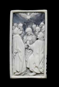 Figure 13. The Pentecost. 16th century (c.1570). Material - shell. Victoria and Albert Museum