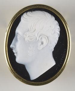 Figure 16. Prince Albert. Engraved by Benedetto Pistrucci. Circa 1840. Material - onyx. The Royal Collection